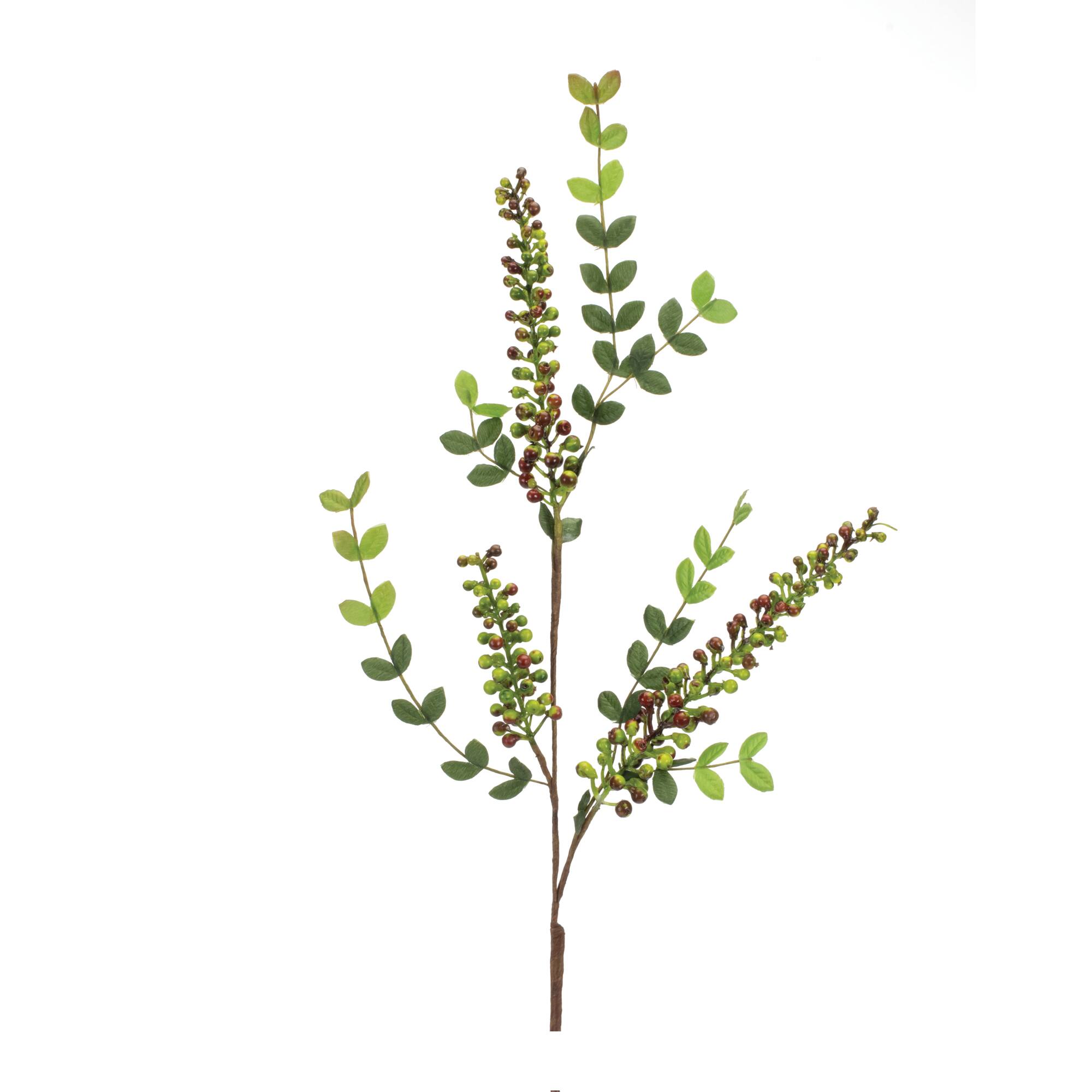 32" Variegated Red Berry Foliage Sprays, 6ct.